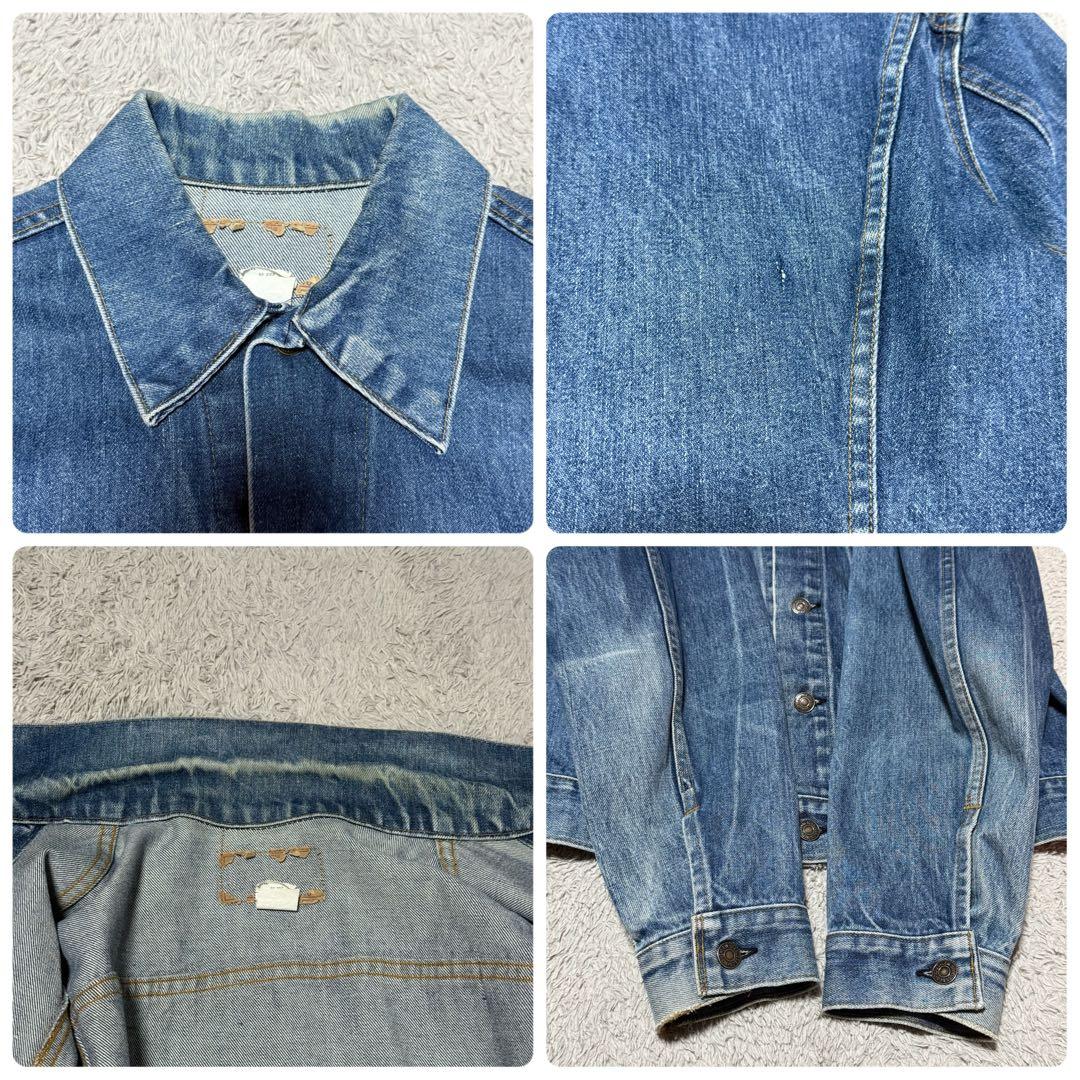 70s USA製 LEVI'S 70505 デニム ジャケット　縦落ち　4th