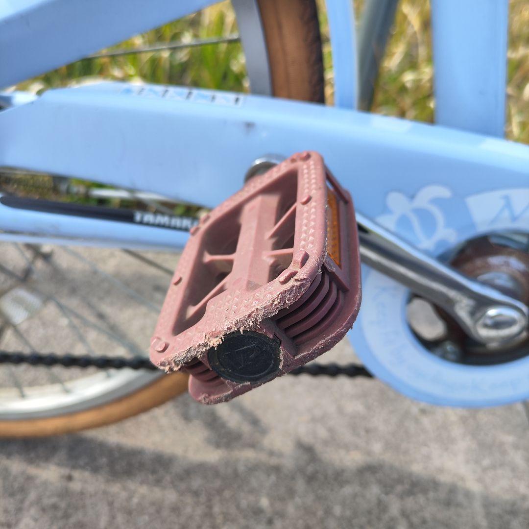 子供用 自転車 24インチ 女の子 水色　MAHALO