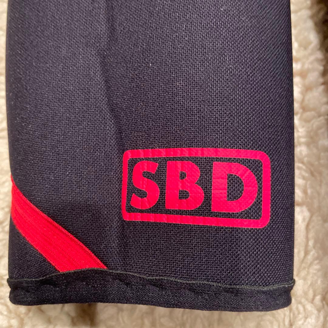極美品SBD リストストラップ L 黒/赤
