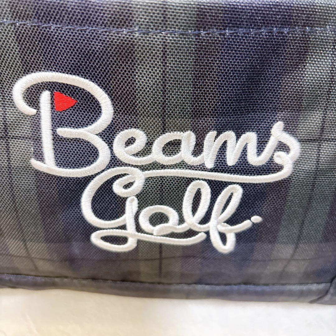 BEAMS GOLF シューズ収納付　ボストンバッグ 大容量 ネイビー ゴルフ