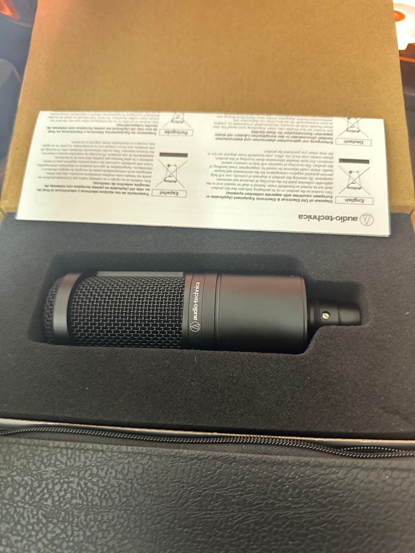 【超美品！】AT2020 コンデンサーマイク別売りマウント付き XLR