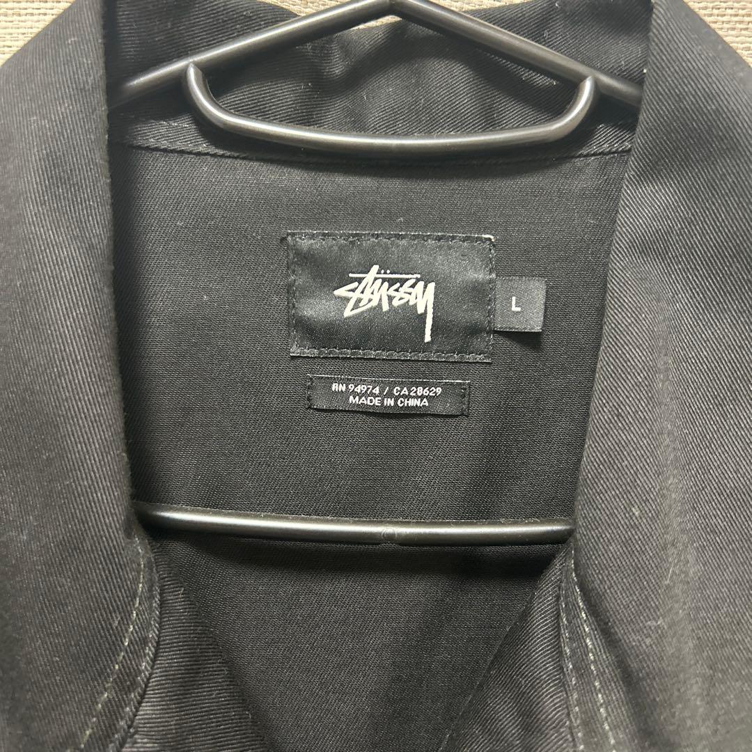 stussy ワークジャケット　黒