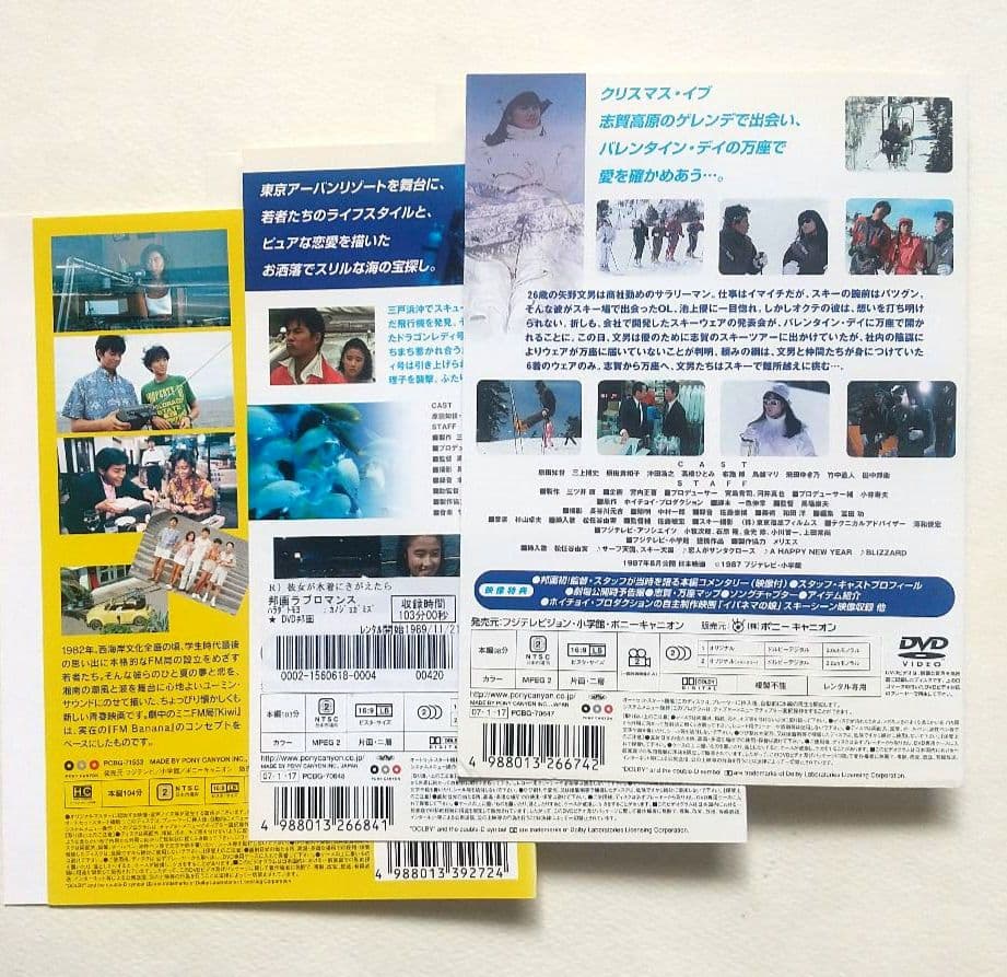 彼女が水着にきがえたら 私をスキーに 波の数だけ抱きしめて 計3巻 R落ちDVD