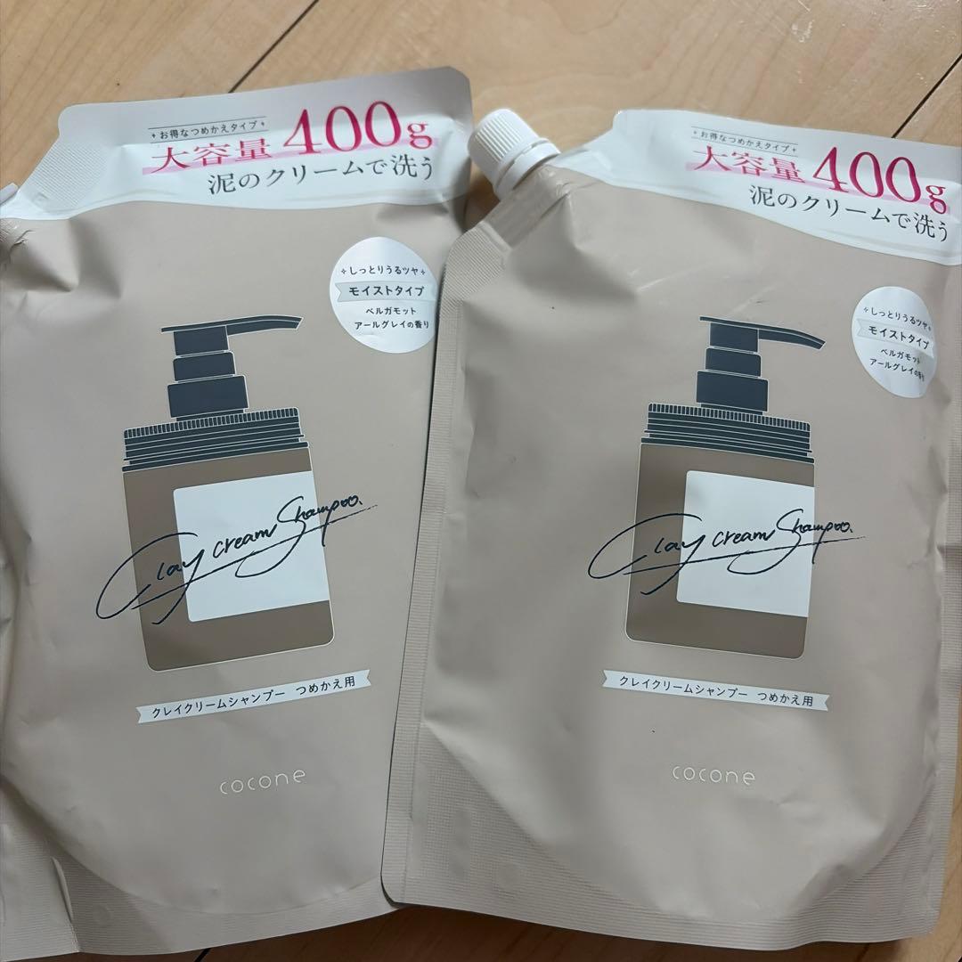 cocone クレイクリームシャンプー 400g ポンプ式