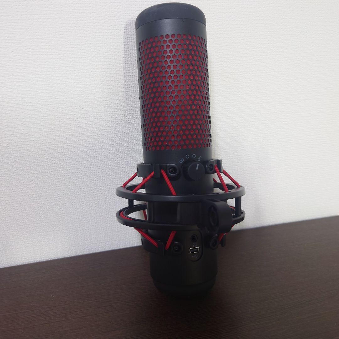HYPERX quadcast USBコンデンサーマイク 黒/赤