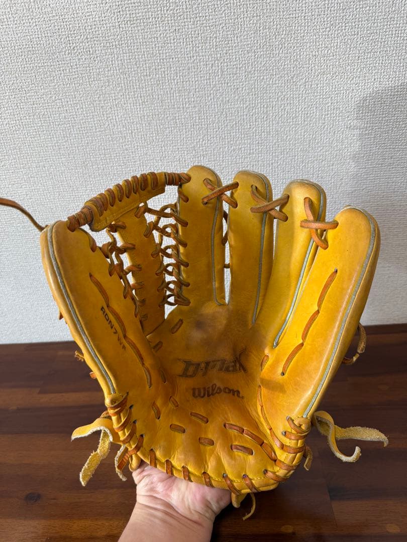 滝*人様 Wilson D7 Tak 軟式グローブ イエロー