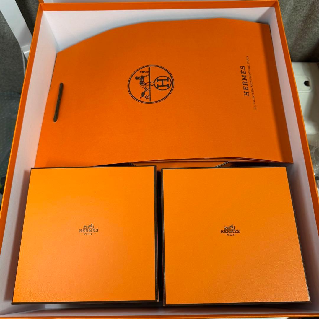 プ*読様 HERMES 空き箱 4つセット 巾着 ショッパー付き 空箱 特大 ラ