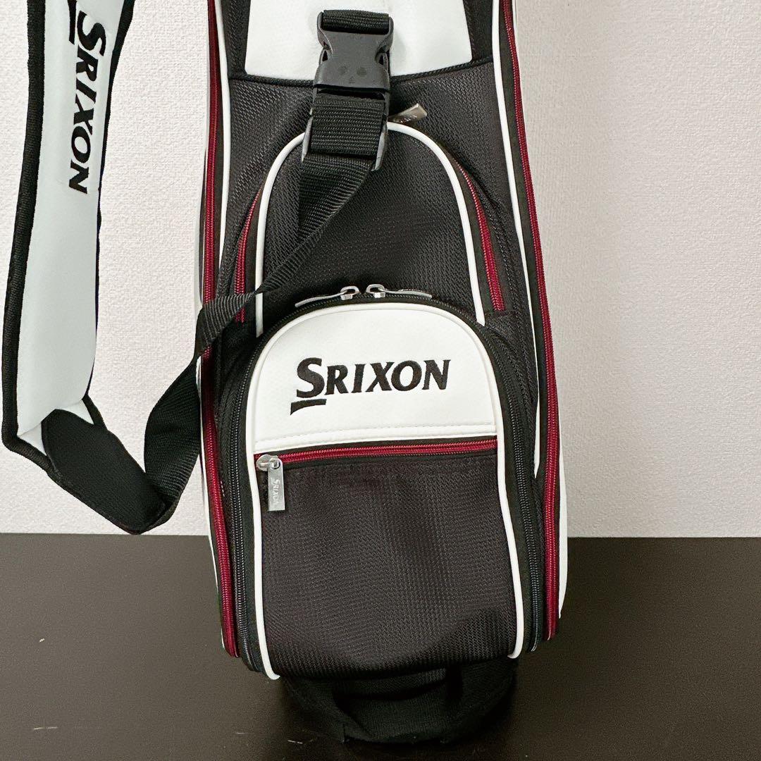 良品　SRIXON スリクソン ゴルフキャディバッグ 5分割 ホワイトブラック