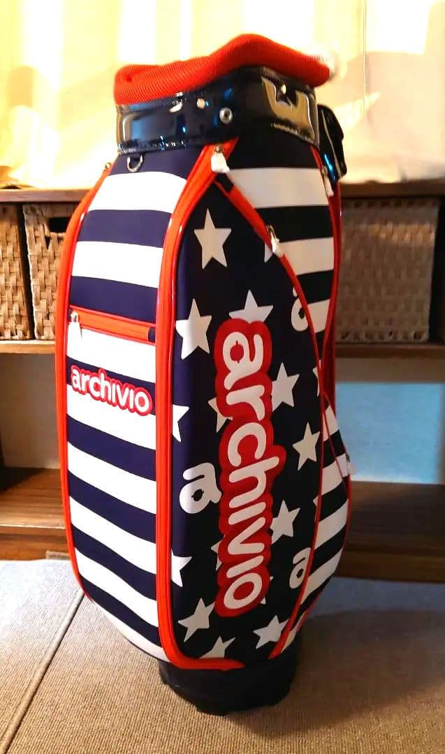 新品 ARCHIVIO アルチビオゴルフ キャディーバッグ 星条旗 トリコロール