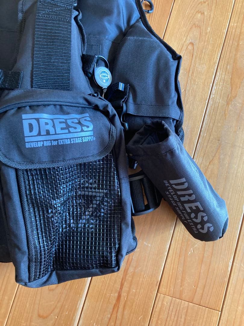 DRESS フィッシングベスト フローティングベスト ブラック