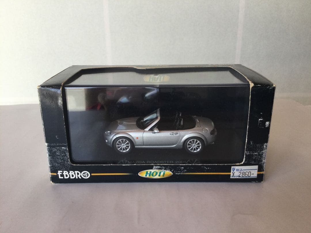 春風　EBBRO マツダ ロードスター 2005 シルバー ミニカー
