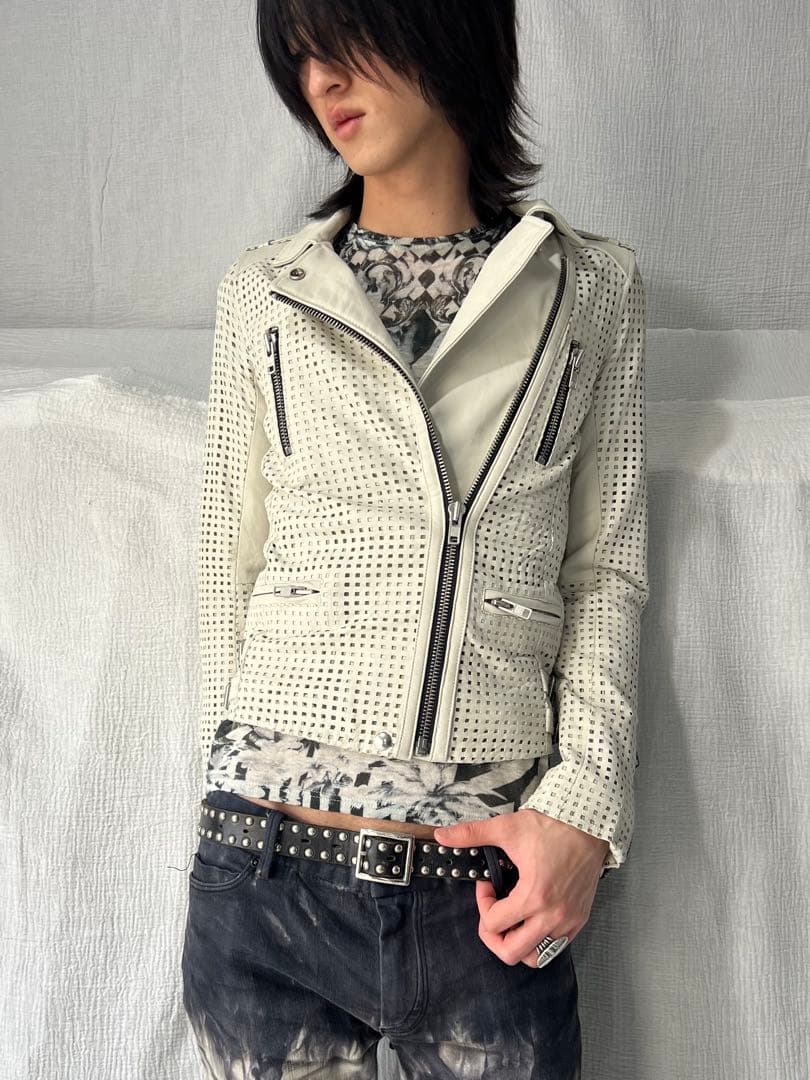 ジャケット・アウター \"IRO\" Mesh Gimmick Riders Jacket