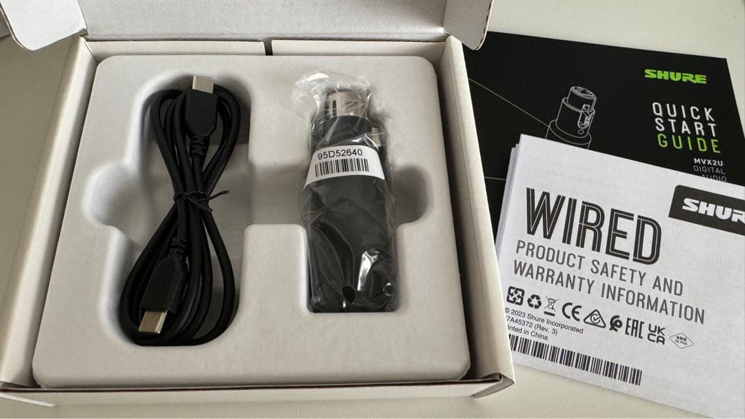 【美品】SHURE MVX2U デジタルオーディオインターフェース