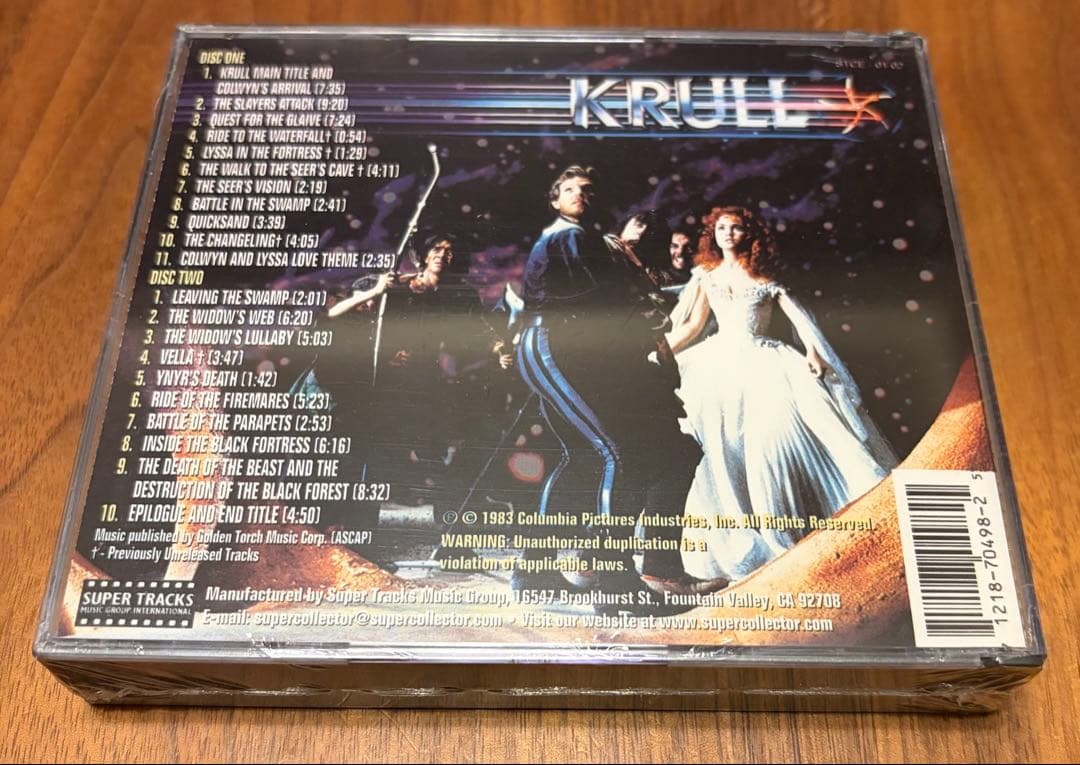 【サントラCD】KRULL クルール SUPER TRACKS盤