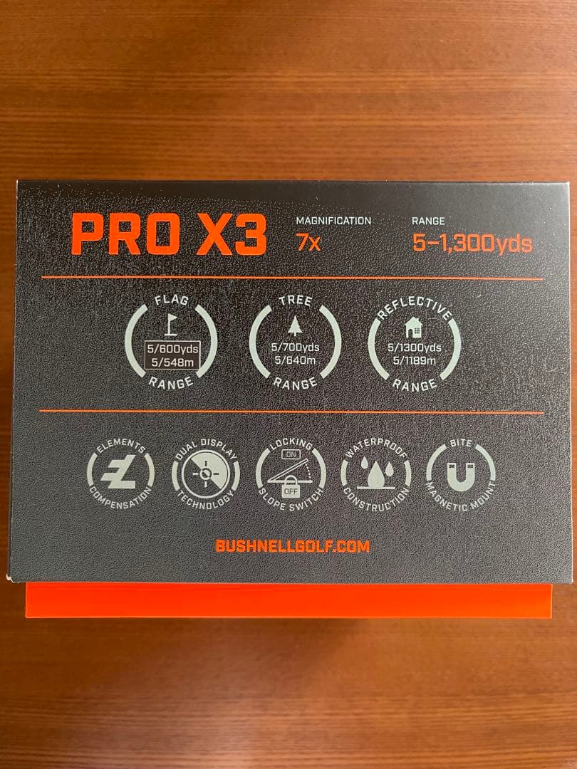【新品・未使用・正規品】Bushnell PRO X3 ゴルフ用距離計