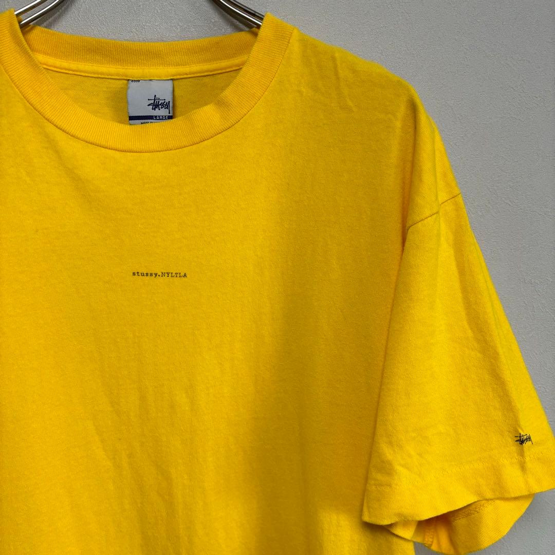 OLD stussy オールド ステューシー Tシャツ USA製 黄色 イエロー