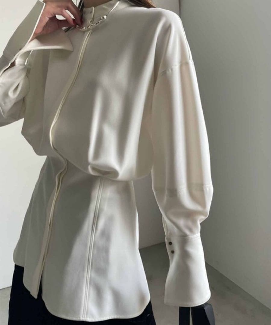 トップス 2601048 Ameri UND WAIST BLOUSING BLOUSE