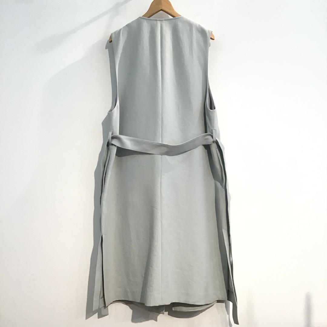 美品⭐️23区＊ハイカウントライトクロスジレ　38 グリーン