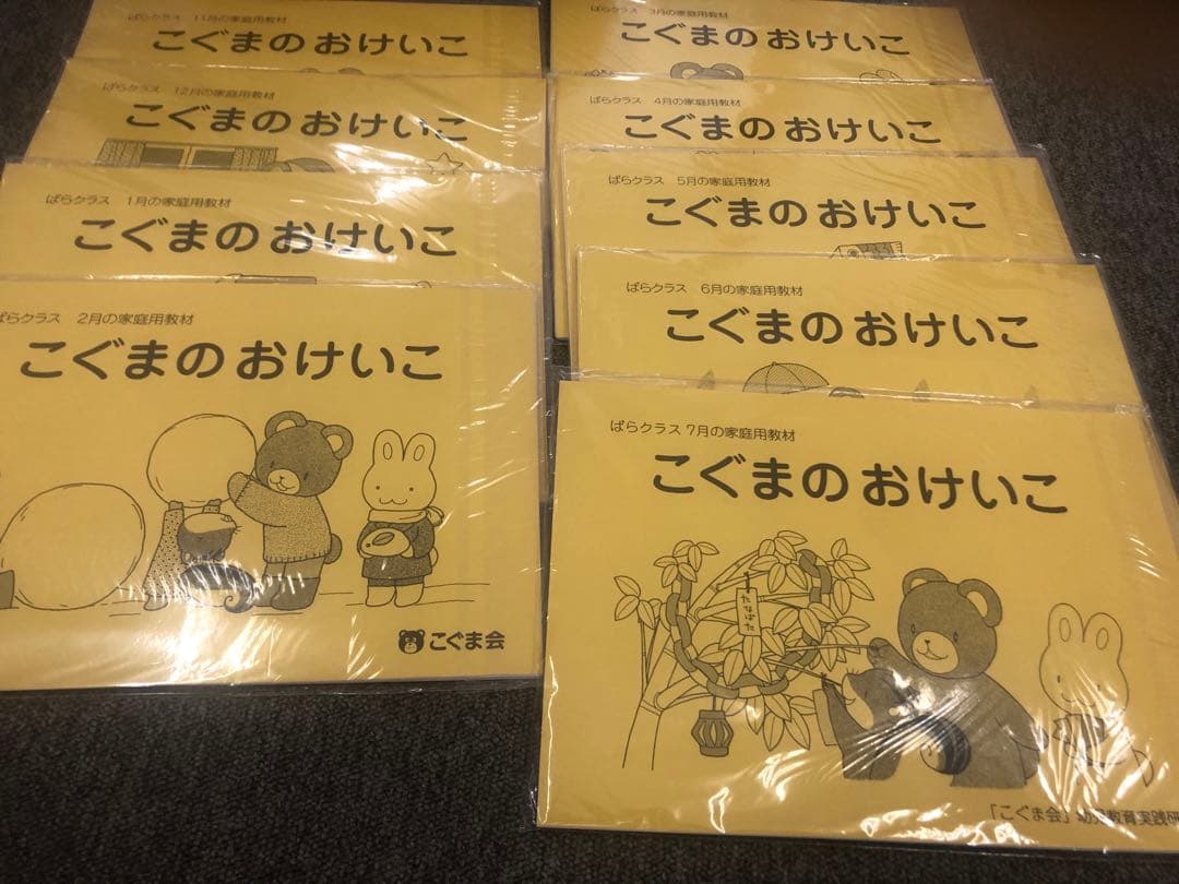【未開封】こぐまのおけいこ 9冊セット（11〜7月）ばらクラス年長向け家庭用