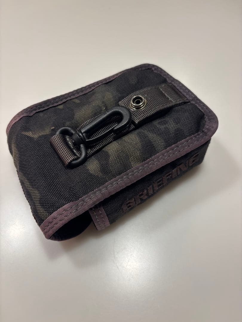 ブリーフィング　迷彩ナイロンポーチ　ゴルフ計測器入れ