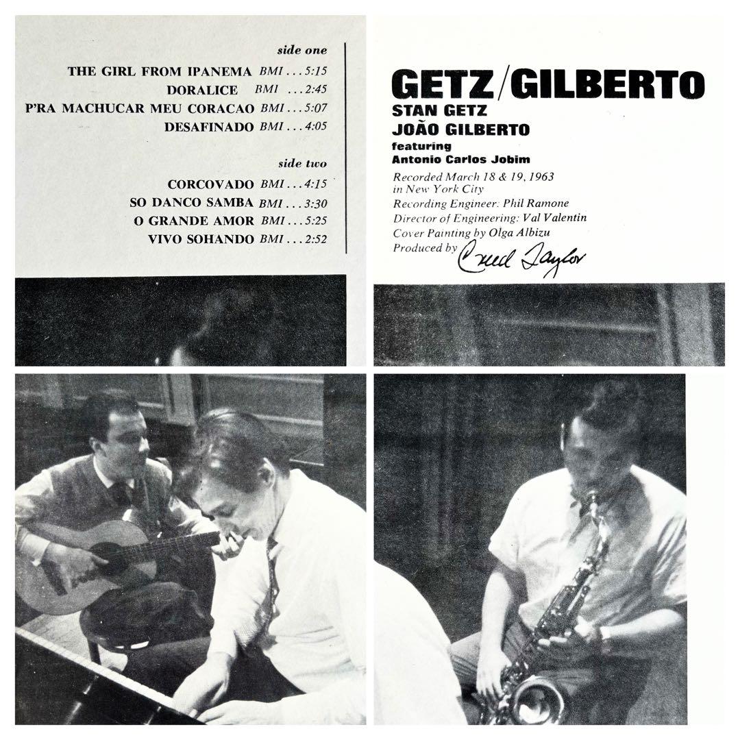 Getz / Gilberto feat.A.C.Jobimボッサ傑作USオリ盤