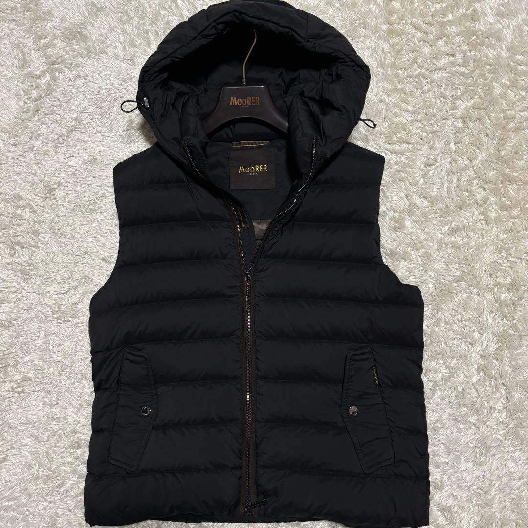 極美品✨MOORERムーレー　KITAMI-S3 ダウンベスト　ブラック　48