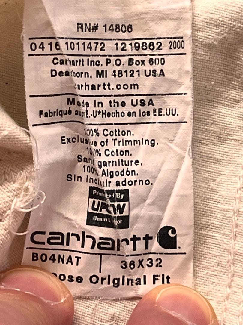 USA製！CARHARTT DOUBLE KNEE NAT カーハートダブルニー