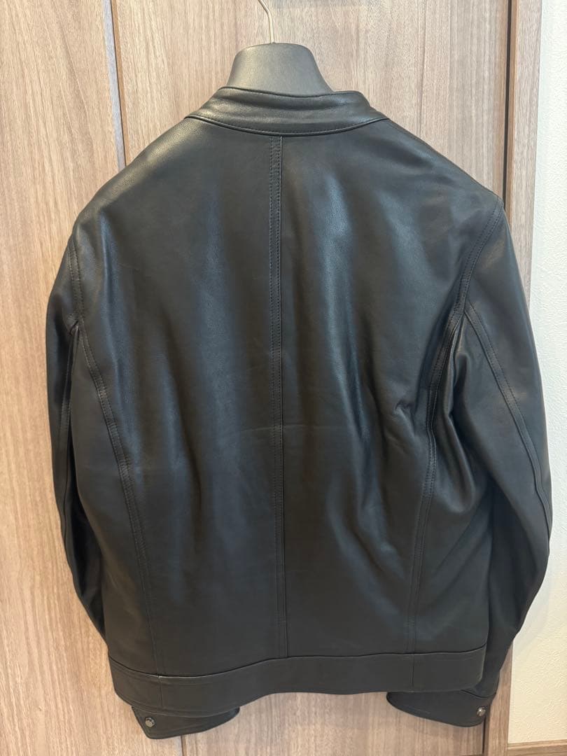 EMMETI JURI ブラック 46 レザー シングルライダース