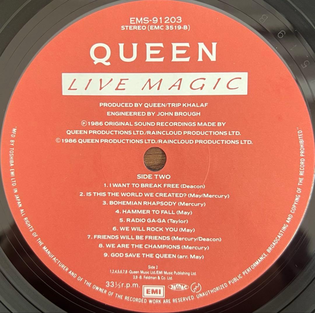 【LP/美品/帯付】Queen / Live Magic