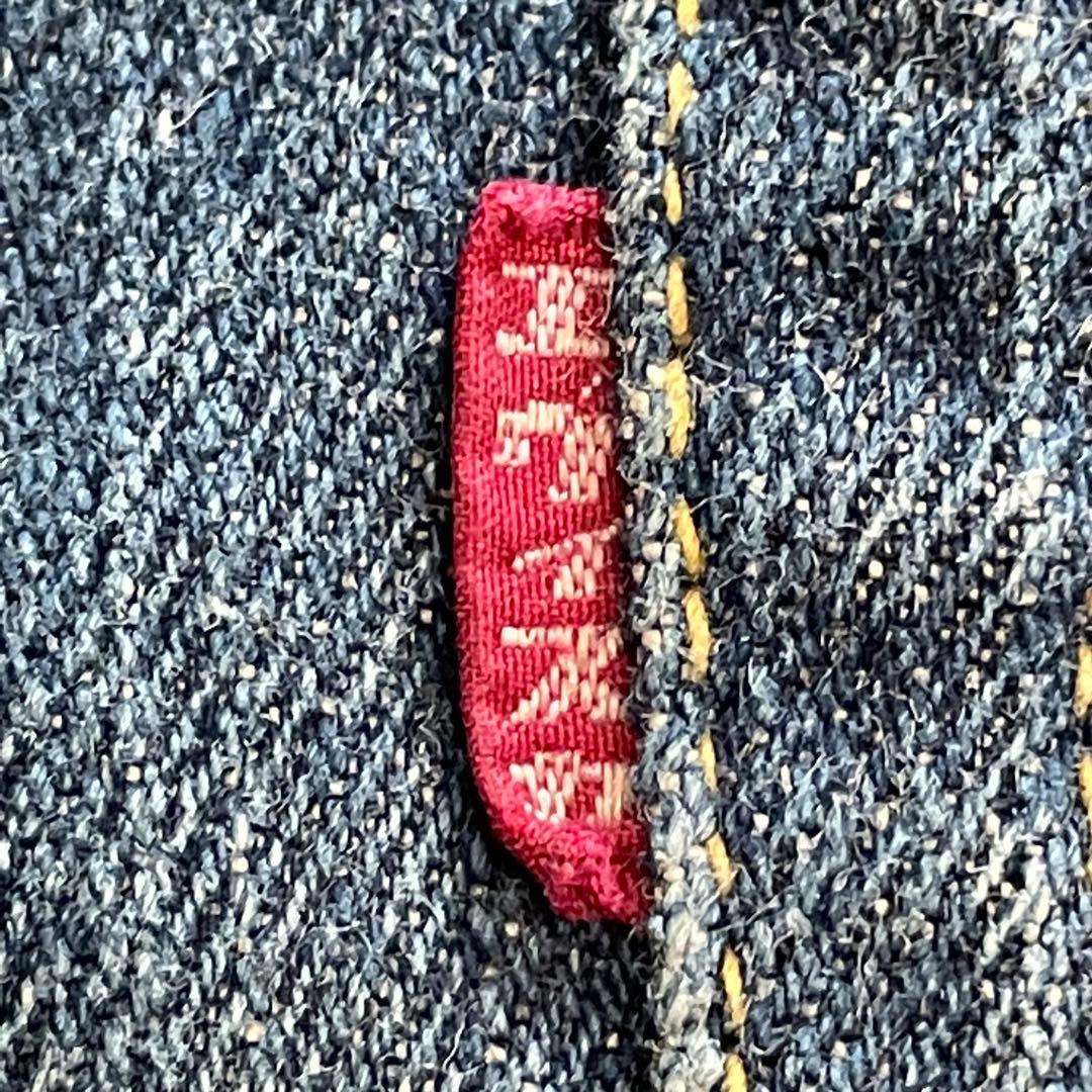 EVISU ハーフデニム　ビッグカモメ　ピンク　赤耳　塩谷ブラザーズ　日本製