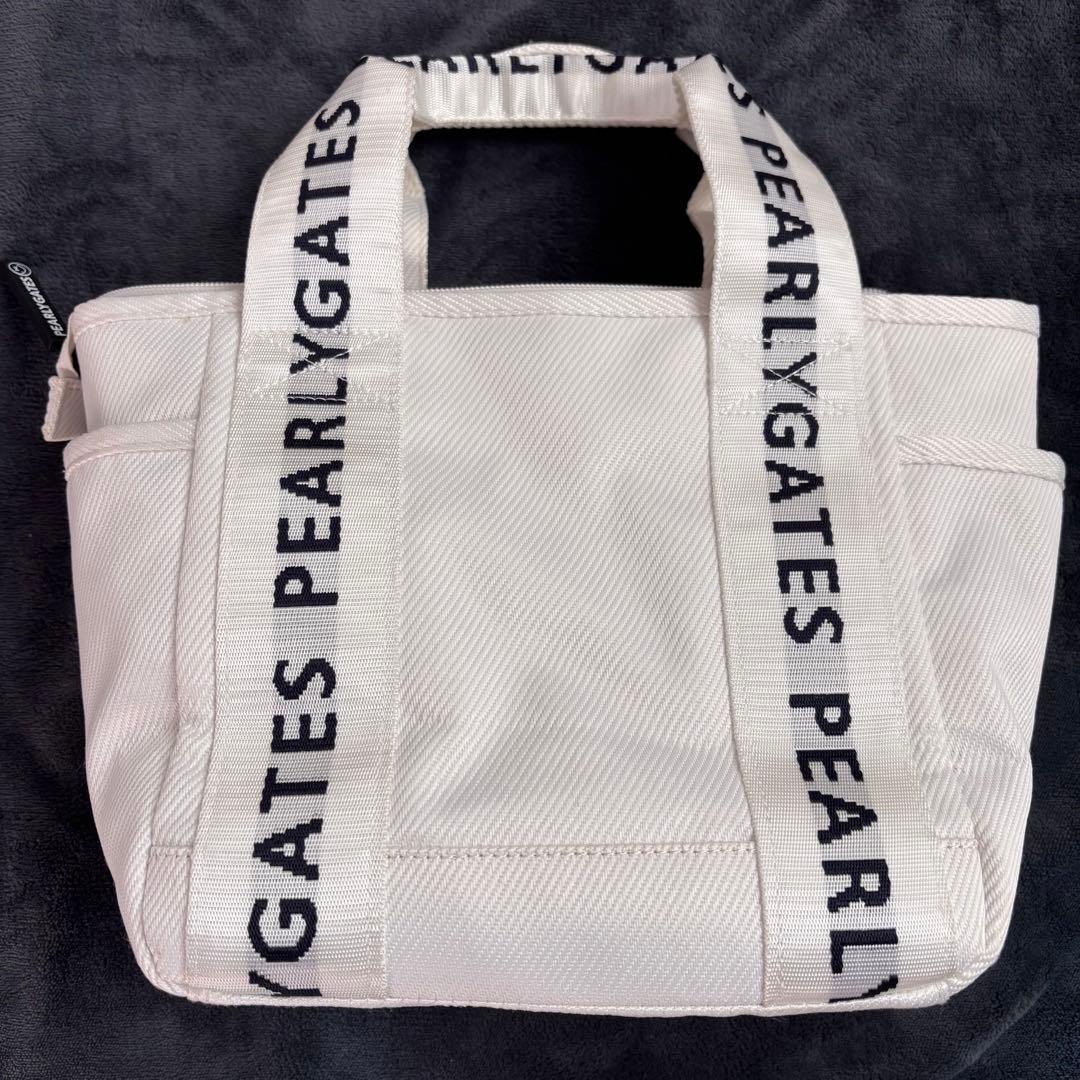 PEARLY GATES ラウンドバッグ ホワイト