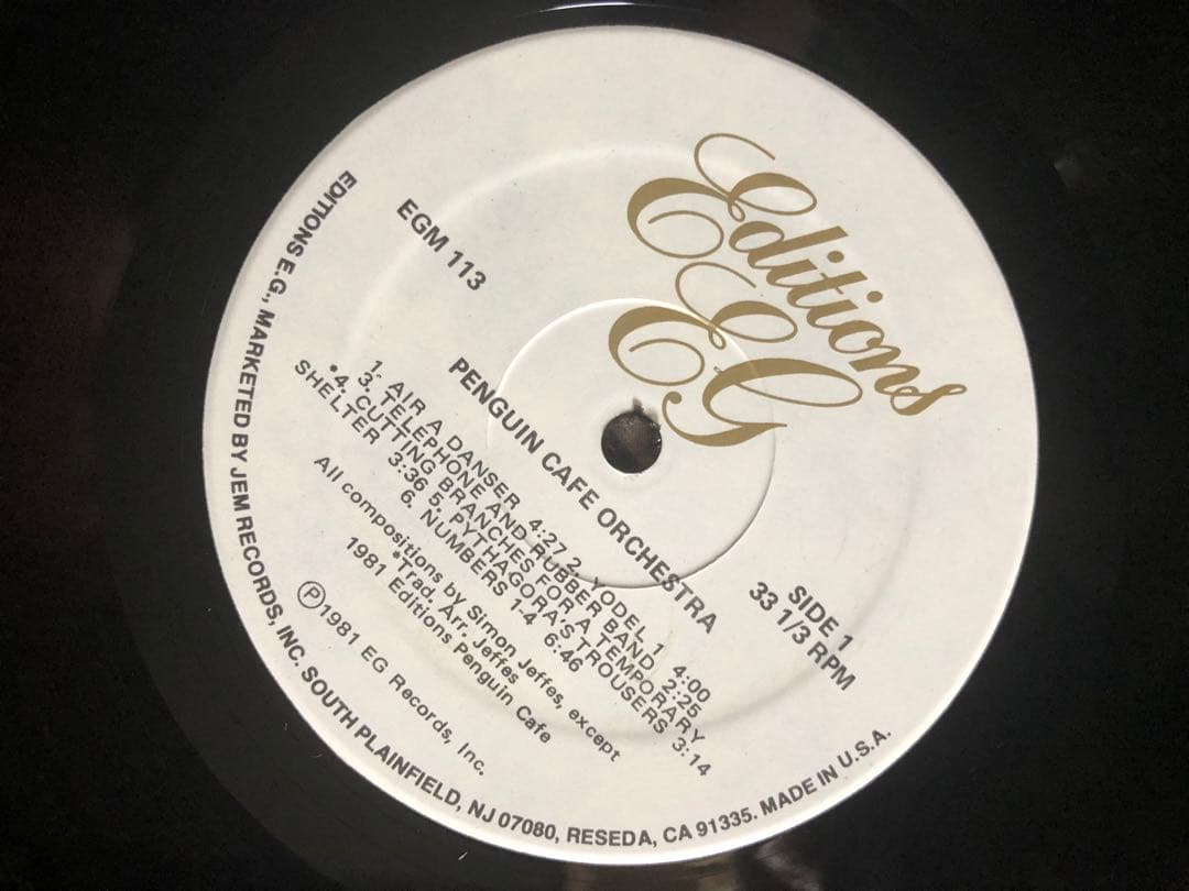 Penguin Cafe Orchestra LP US盤