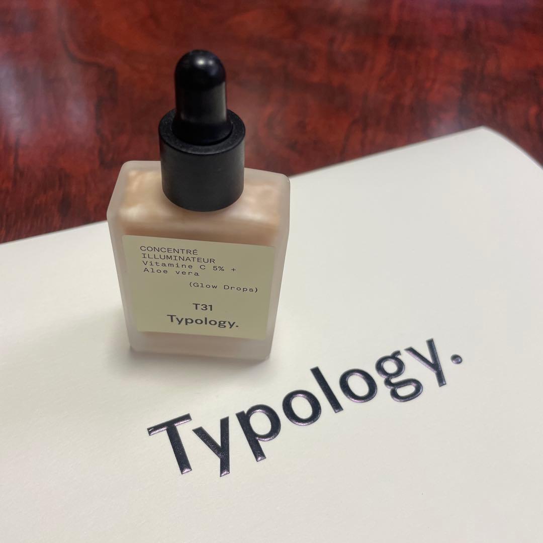 艶々美容液　下地　Typology T31 グロウドロップ　15m ポーチ付