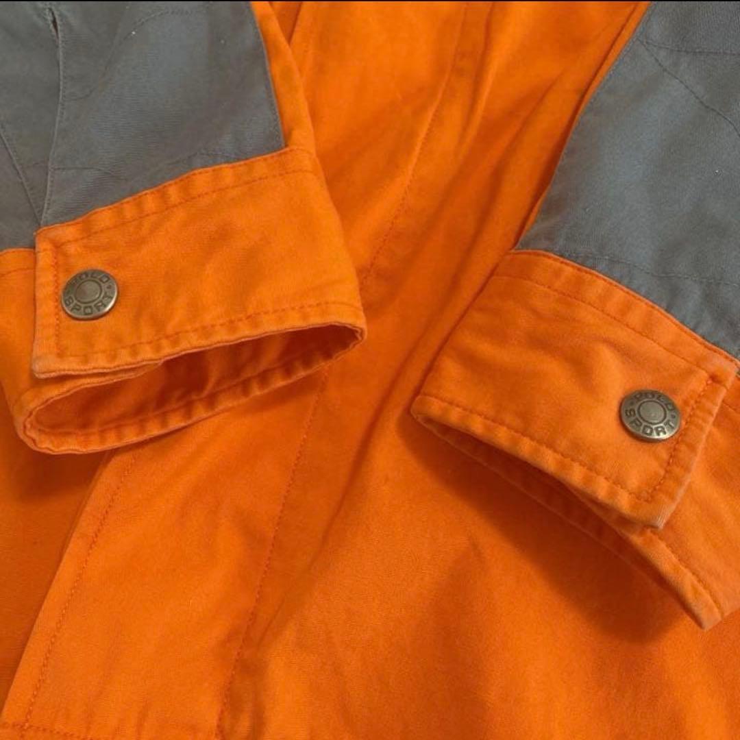 POLO SPORT ワークジャケット オレンジ・グレー シャツ