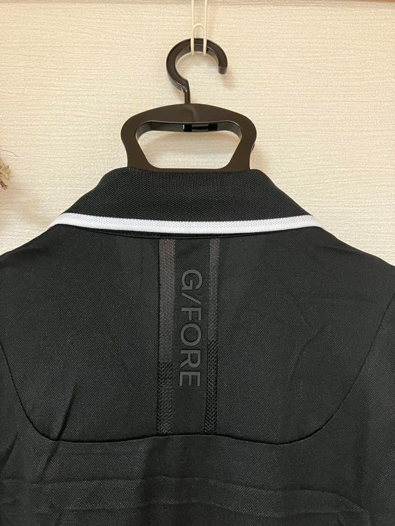 【新品】メンズ　黒XL・春夏速乾性ジーフォアゴルフポロシャツ　シンプル半袖