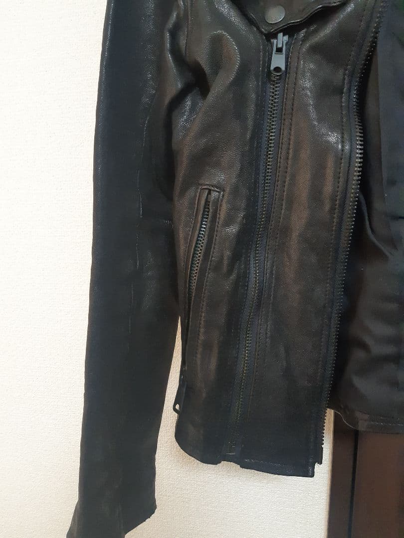 ブラックレザー　Gジャン　ジャケット　バッファローボブス