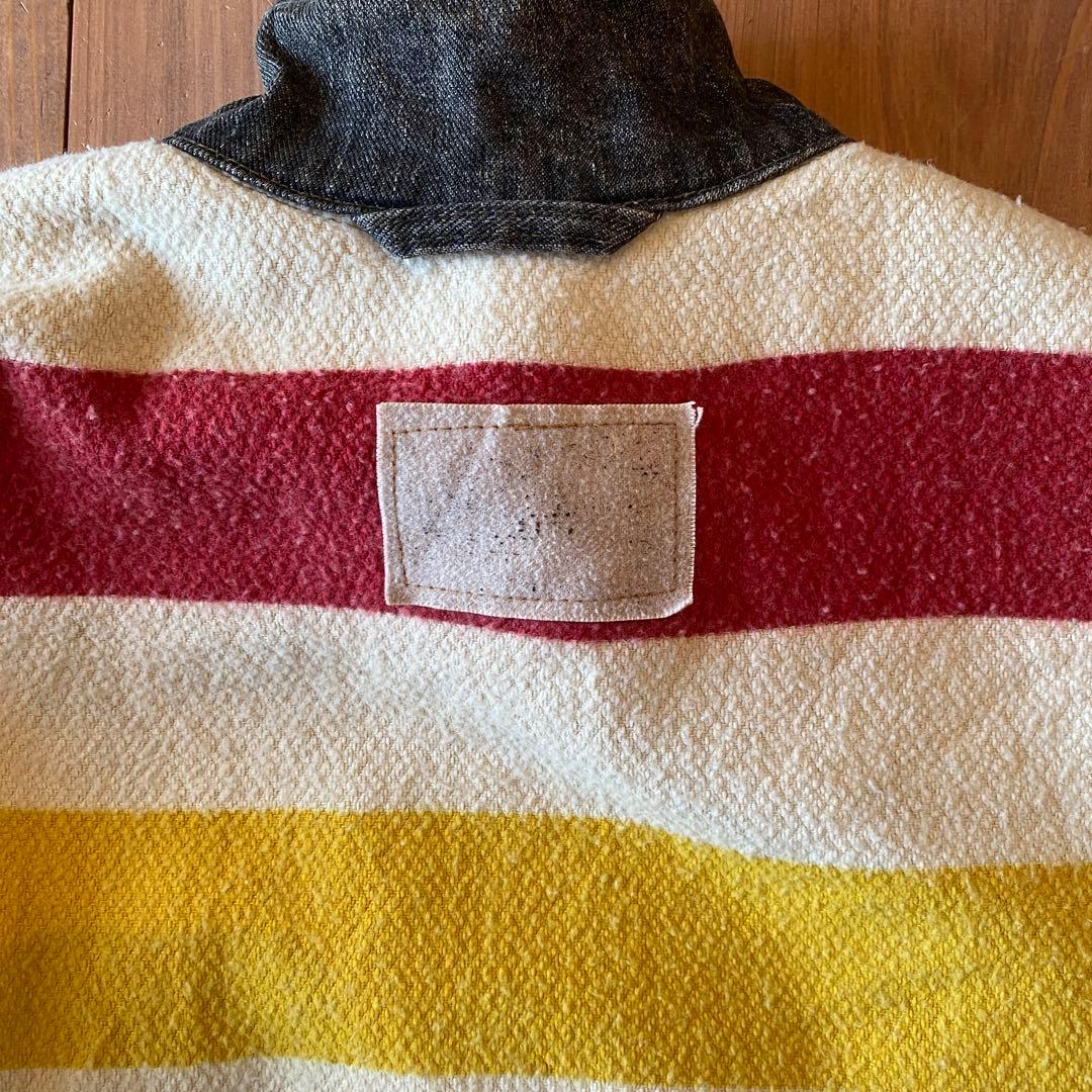 90s Levi's×Hudson's Bay リバーシブル先染めブラックデニム