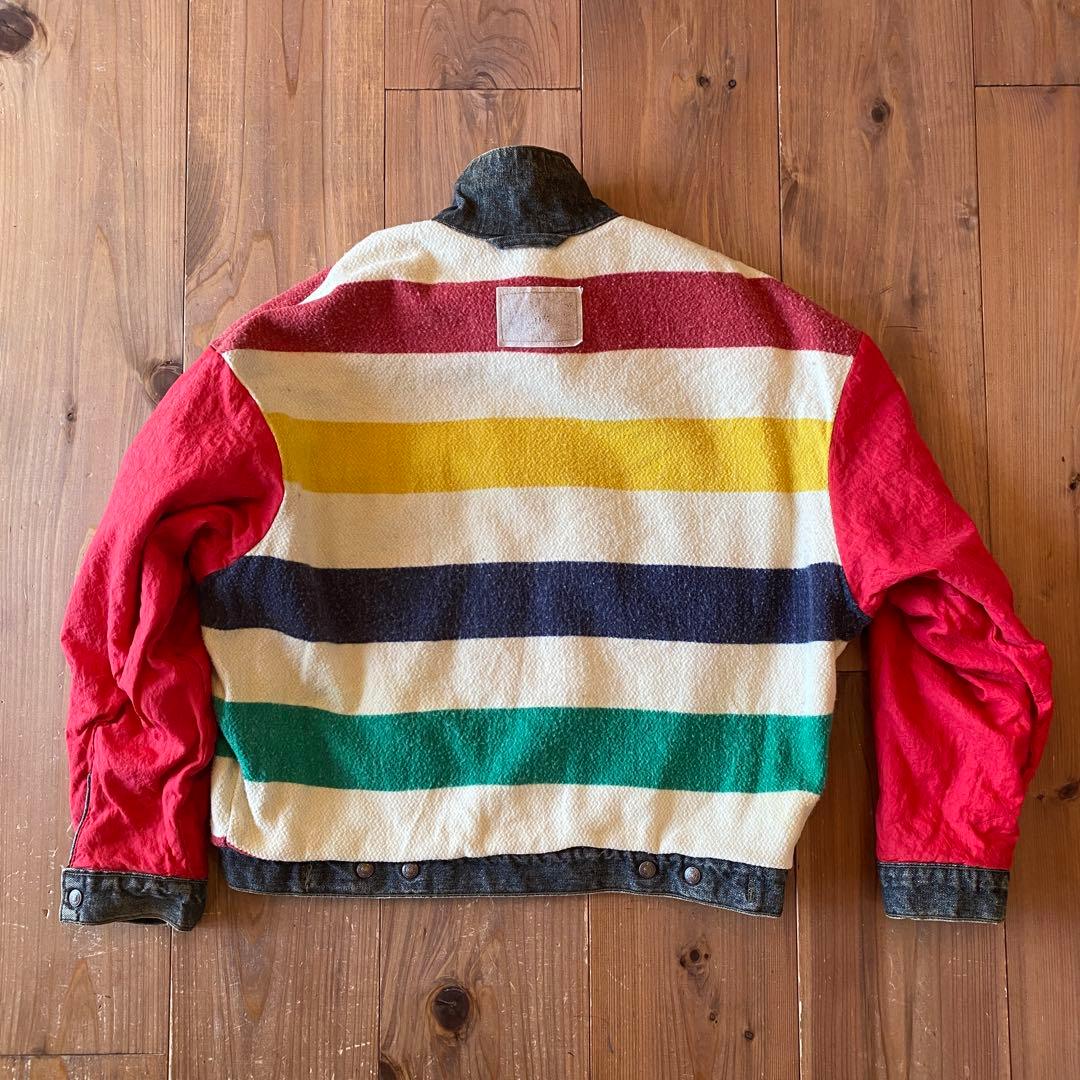 90s Levi's×Hudson's Bay リバーシブル先染めブラックデニム