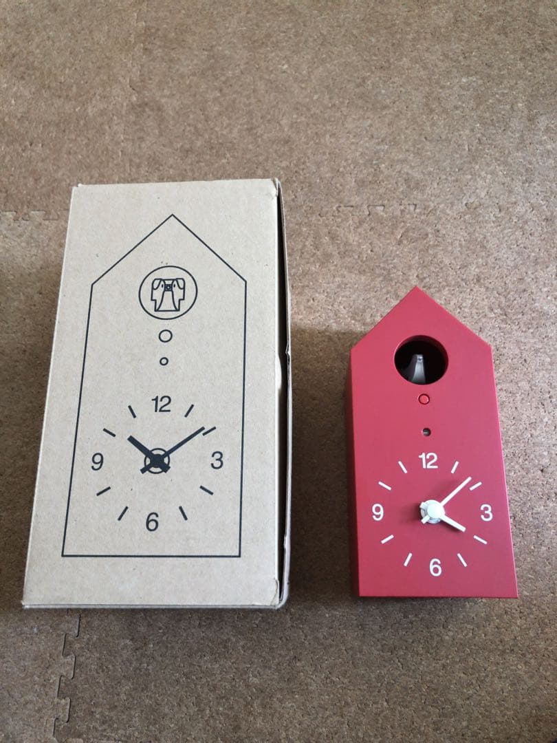 無印良品　鳩時計（レンガ色）
