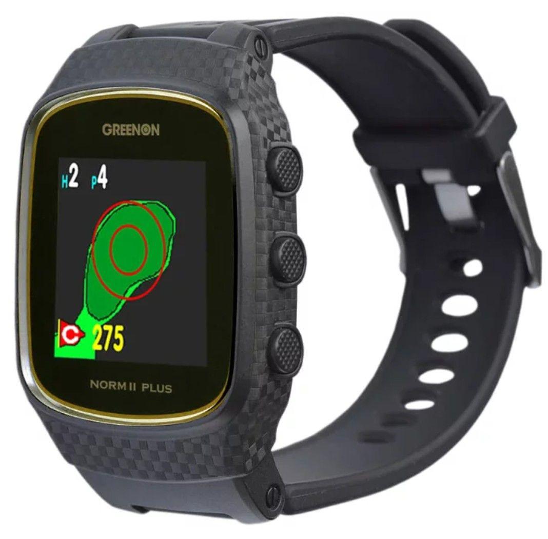 お客品　　GREENON ゴルフウォッチ NORM II PLUS（黒）