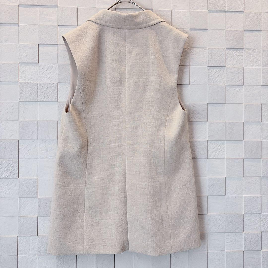 【極美品】ダイアグラム　24SS ブッチャーテーラーベスト　ジレ　ベージュ　S