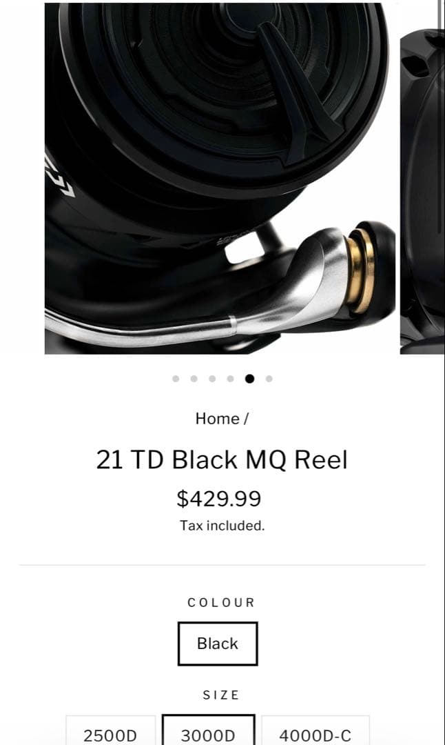 DAIWA 21 TD BLACK MQ 3000D 海外モデル　セルテート