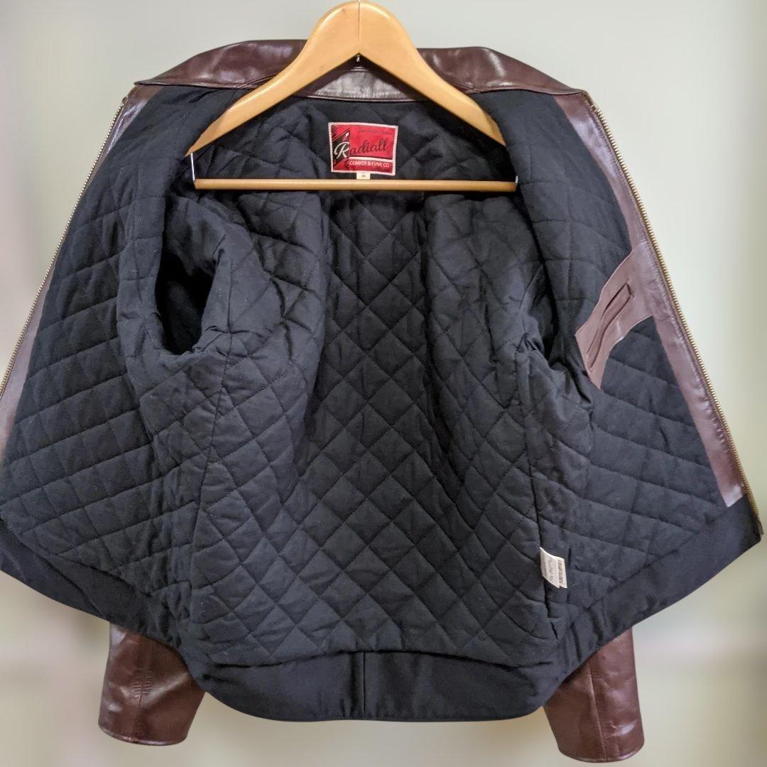最終価格】RADIALL カウレザー ジャケット　サイズ38