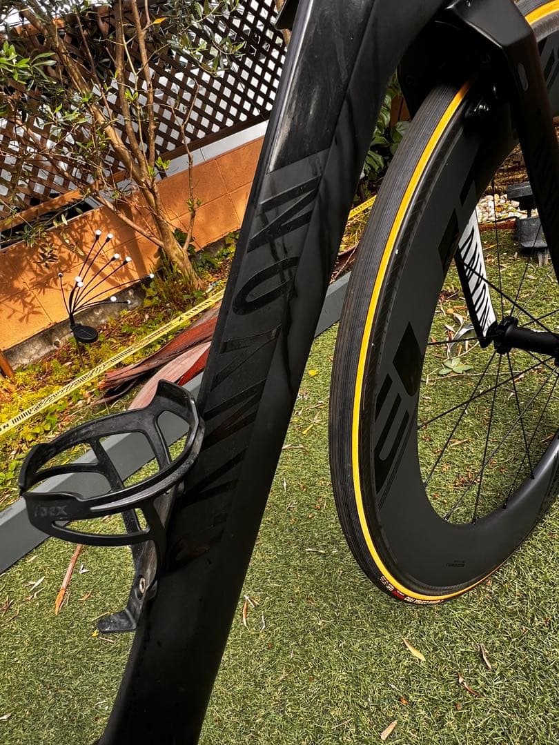 キャニオン【軽量7.64kg】トライTT di2 パワメZIPPホイール