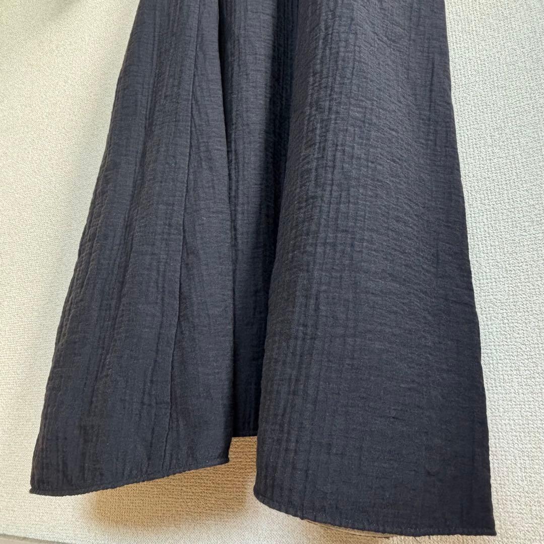 極美品✨ 24SSヴェルメイユパーイエナ パフスリーブワンピース 38 濃紺