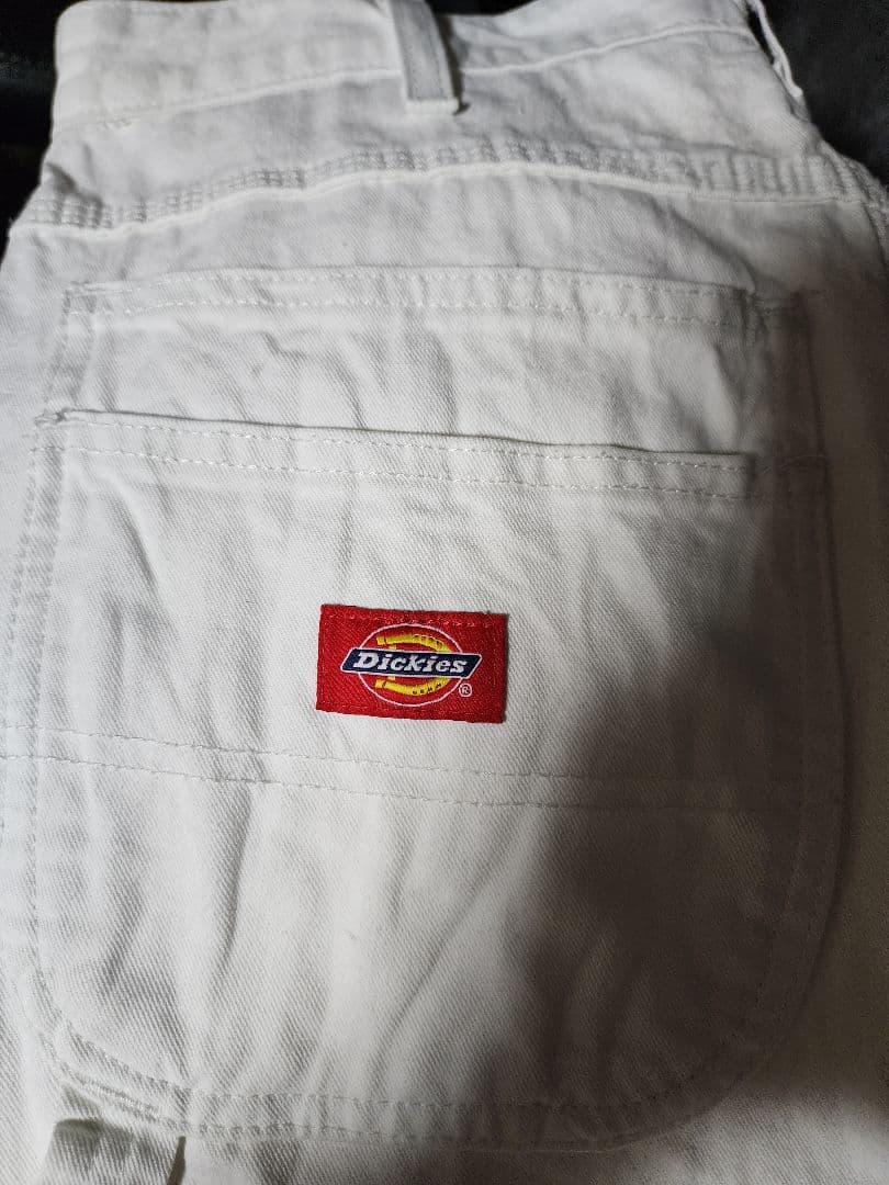 Dickeys 白 ホワイト ペインター 32×30　ディッキーズ　ダブルニー
