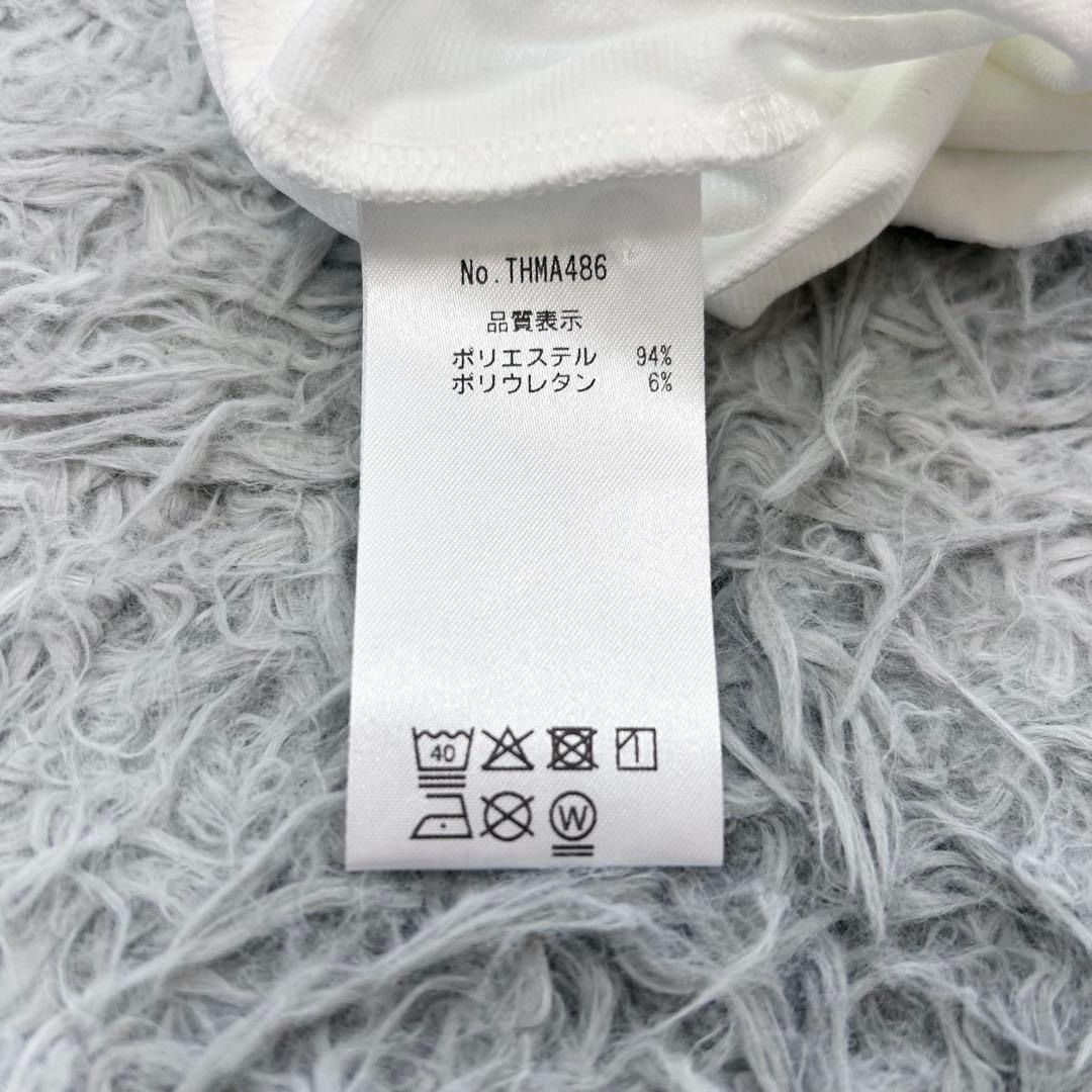 新品　トミーヒルフィガーゴルフ　ハイネックシャツ　モックネック　長袖　ホワイト