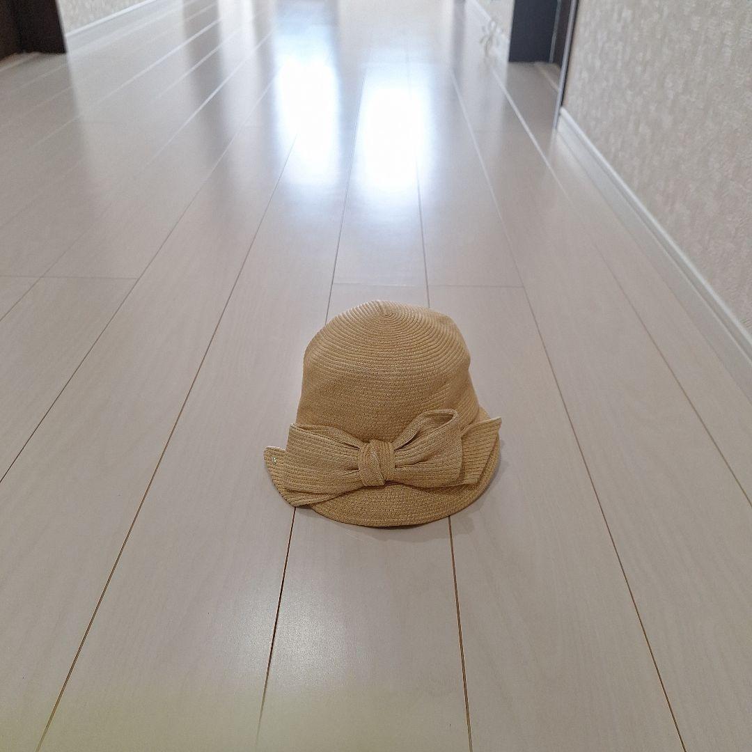 新品未使用　リボン麦わら帽子　CA4LA