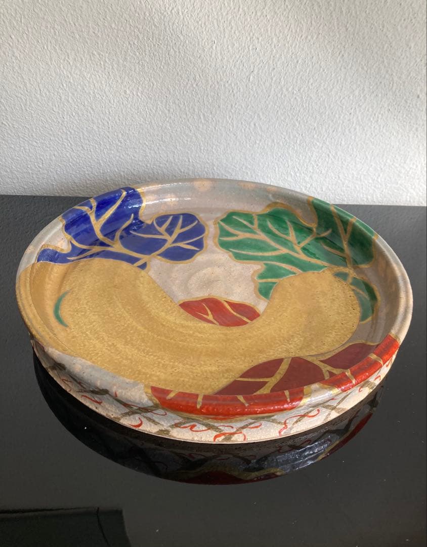 京焼　清水焼　善昇釜　色絵陶磁器　浅鉢　菓子鉢　新品未使用極美品