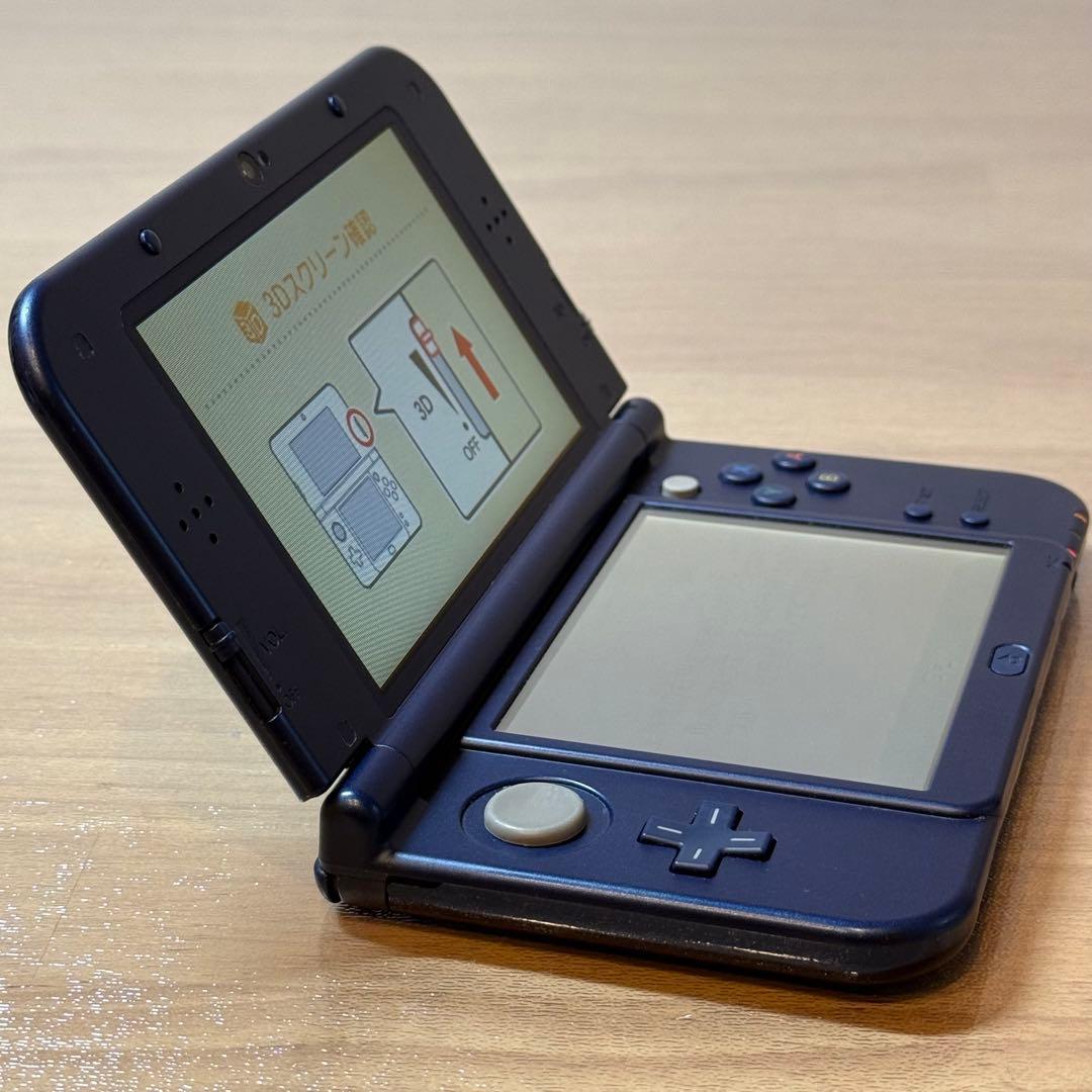 4-177 Newニンテンドー3DS LL メタリックブルー 上IPS 箱付き